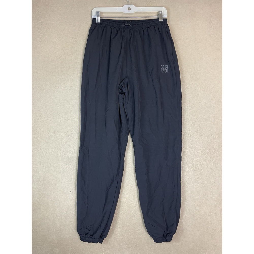 Gymshark Pants Womens S Black Monogram Woven Jogger Athletic Lined Tapered